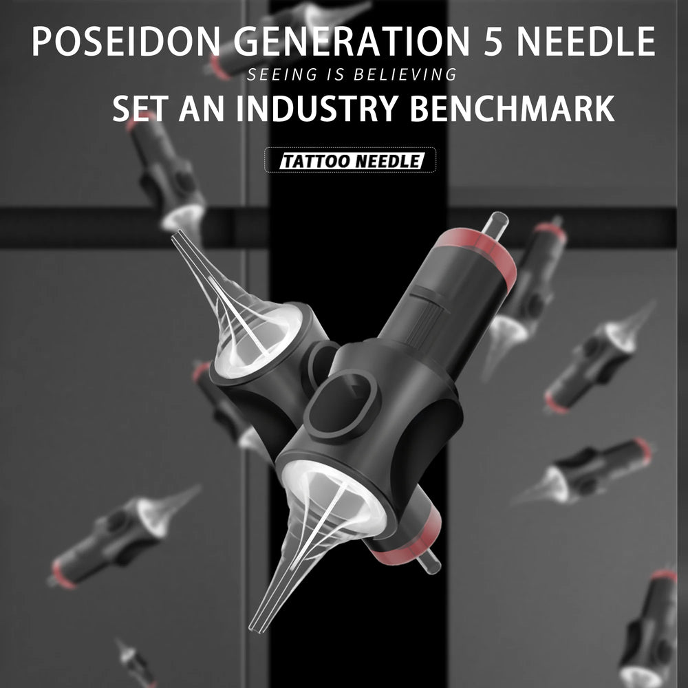 Tattoo Needles POSEIDON V5 20PCS Tattoo Needles Disposable Safty RL Tattoo Cartridge Needle Hot Permanent Makeup Tattoo Needles