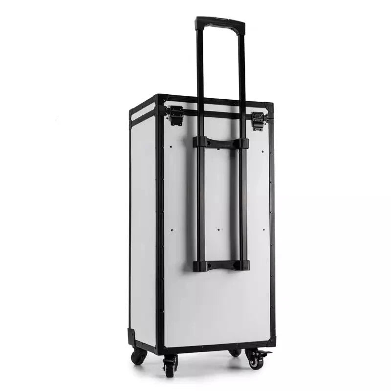 Trolley de Tatouage Professionnel Vnelstyle | Valise à Roulettes avec Tiroirs, Serrure et Plateaux Latéraux