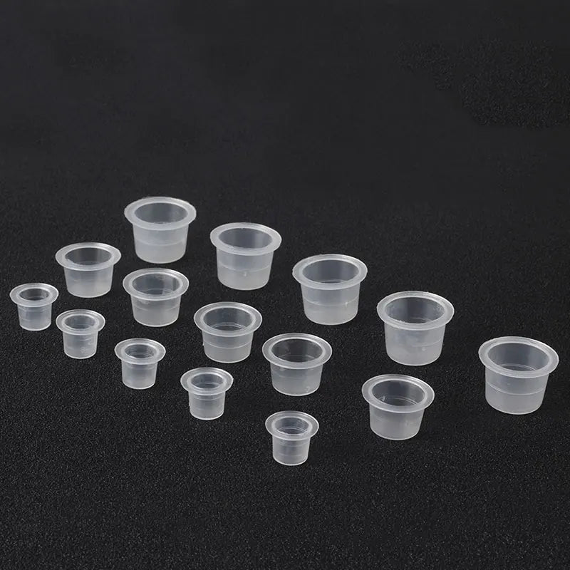 100 godets jetables en plastique (tailles S/M/L)