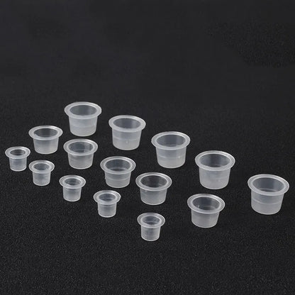 100 godets jetables en plastique (tailles S/M/L)
