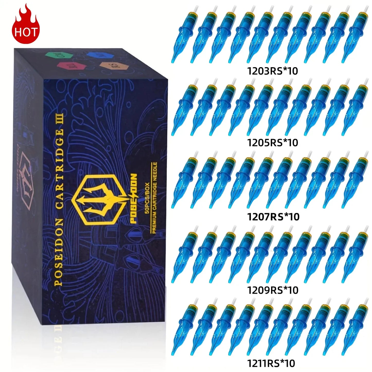Pack d'aiguilles à tatouer | POSEIDON PRO MAX