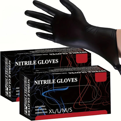 Gants jetables en nitrile noir | 20/50/100Pcs