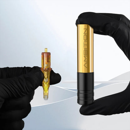 Ambition Rotary Tattoo Machine Pen 3.5mm Permanent Makeup RCA Eyeliner Scalp Eyebrows Lips Tools Semi-Permanent Cartridge Needle