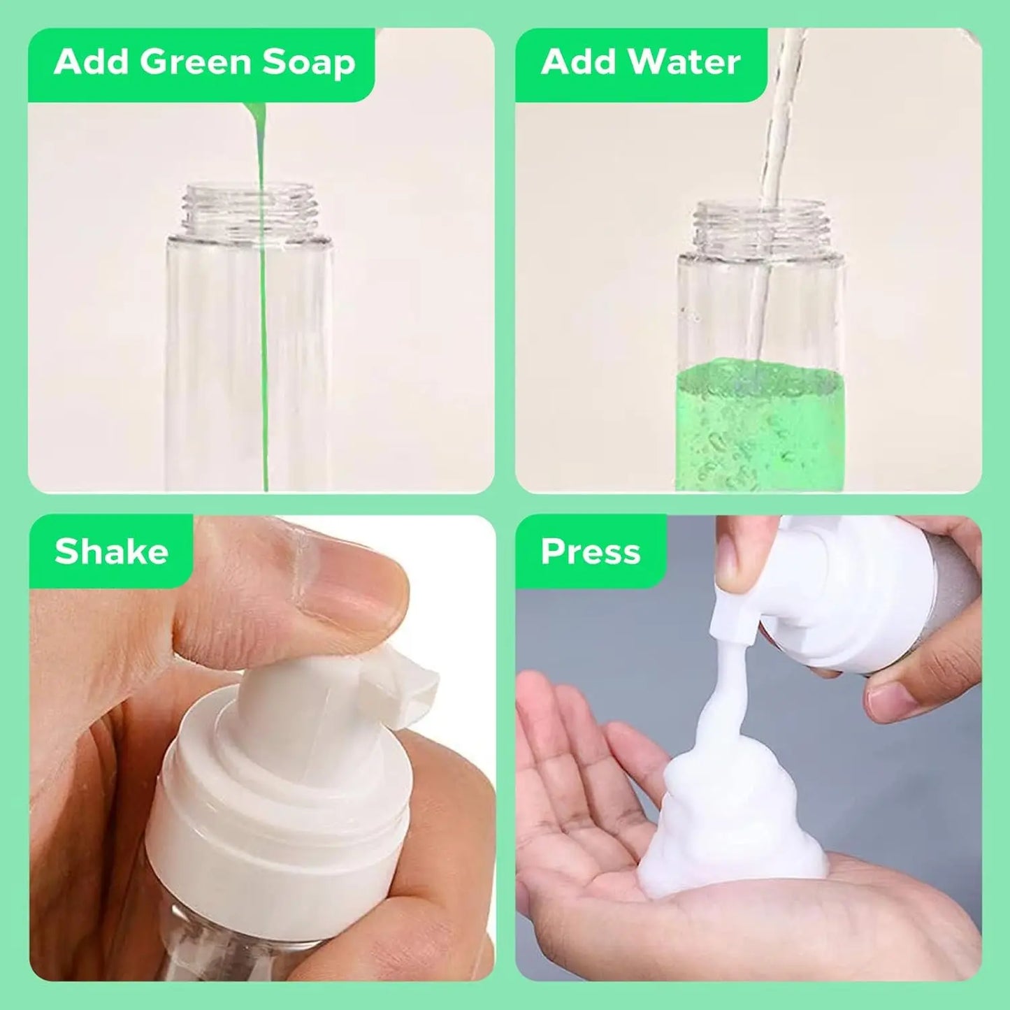 30/250/500ML Ultra Concentrated Tattoo Green Soap - Tattoo Cleaning Soap Kit with Foaming Bottle 150ml for Tattoo Clean Skin