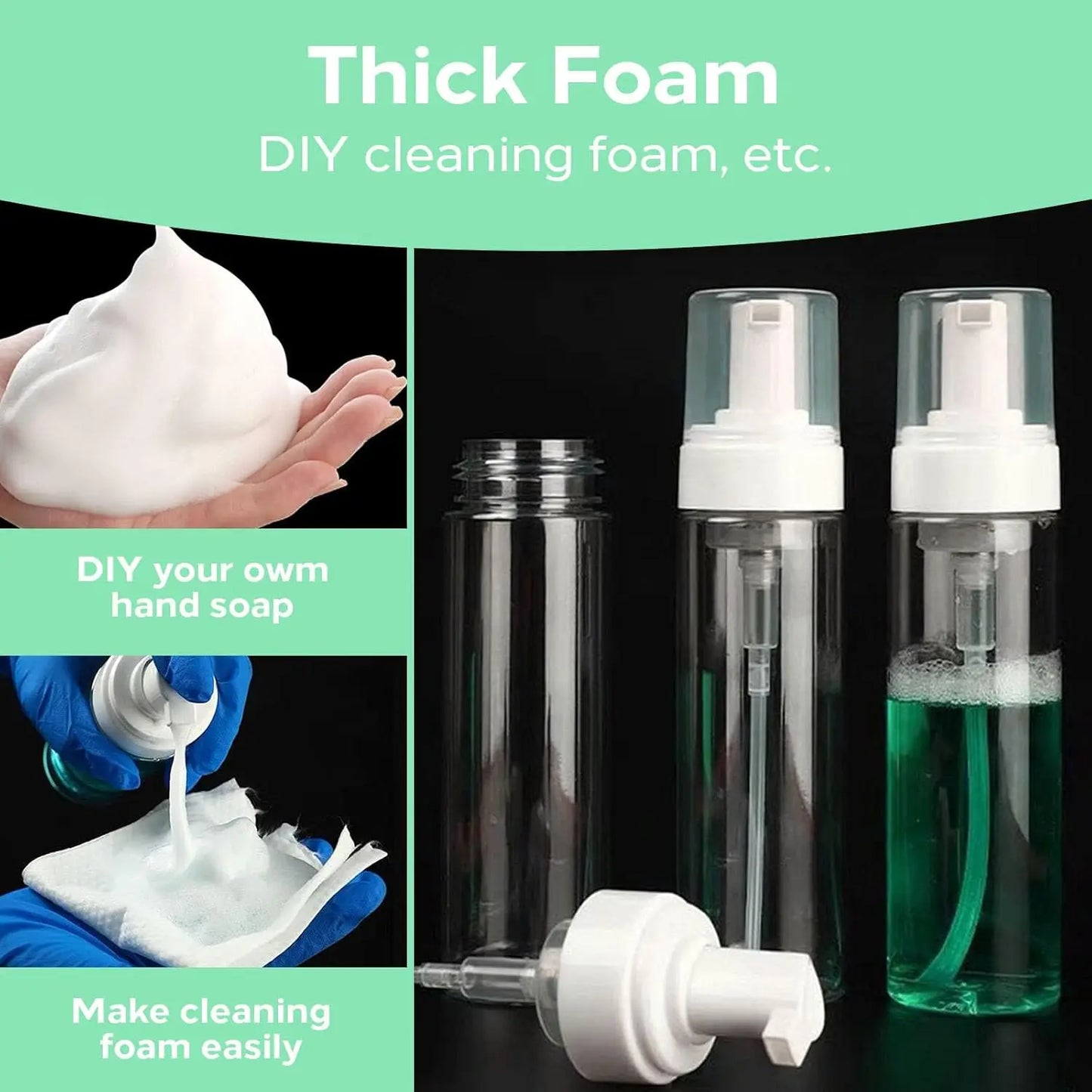 30/250/500ML Ultra Concentrated Tattoo Green Soap - Tattoo Cleaning Soap Kit with Foaming Bottle 150ml for Tattoo Clean Skin