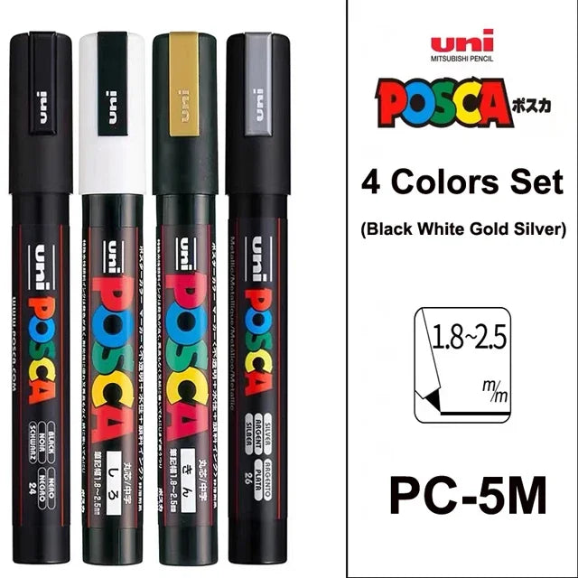 UNI POSCA PC-1M/3M/5M