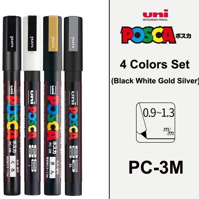 UNI POSCA PC-1M/3M/5M