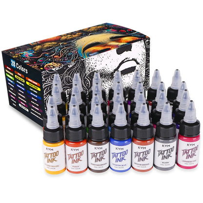 Box d'encre de tatouage professionnelle stérile | KVM 15 ML
