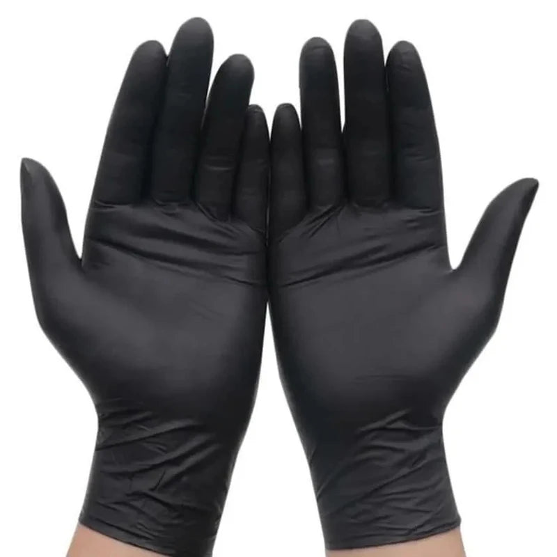 Gants jetables en nitrile noir | 20/50/100Pcs