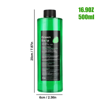 30/250/500ML Ultra Concentrated Tattoo Green Soap - Tattoo Cleaning Soap Kit with Foaming Bottle 150ml for Tattoo Clean Skin