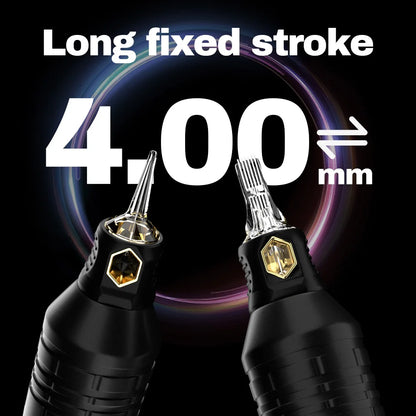 KVM Wireless Tattoo Machine Stroke 4mm Tattoo Pen 4 Gears 2000mah 3-12v Plum Blossom Pan Structure for Tattoo Supplies