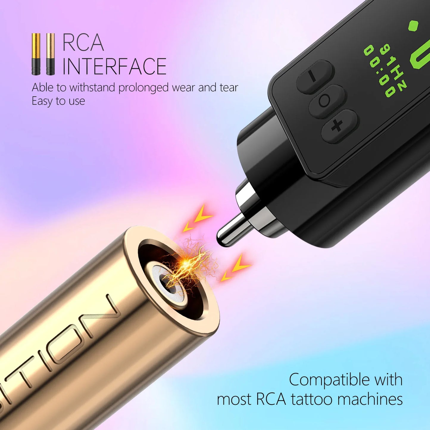Ambition Rotary Tattoo Machine Pen 3.5mm Permanent Makeup RCA Eyeliner Scalp Eyebrows Lips Tools Semi-Permanent Cartridge Needle