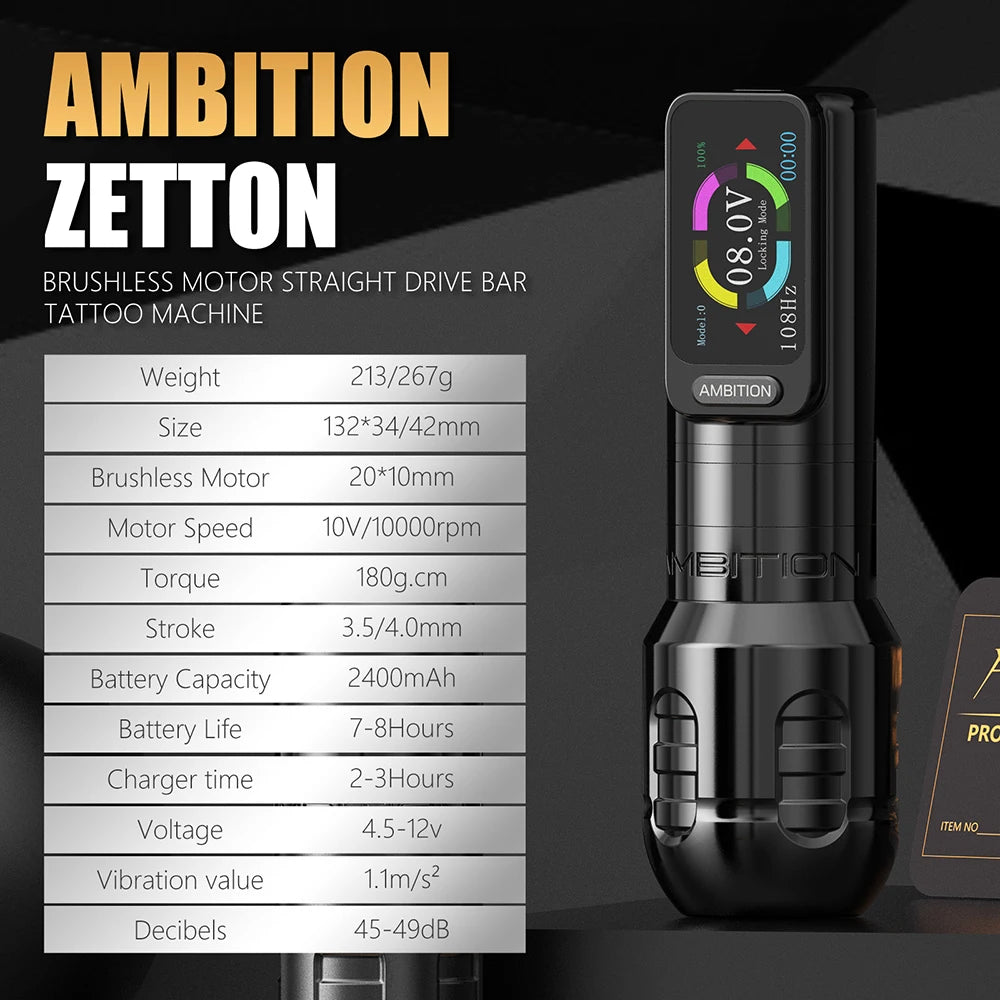 Kit de Tatouage Professionnel | Ambition Zetton