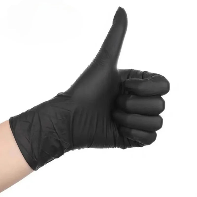 Gants jetables en nitrile noir | 20/50/100Pcs