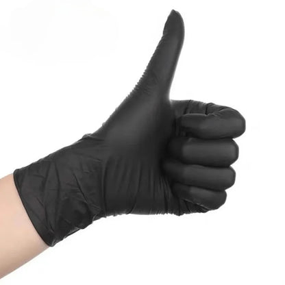 Gants jetables en nitrile noir | 20/50/100Pcs