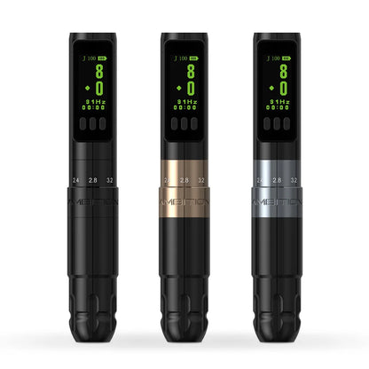 Ambition Sally Wireless Permanent Makeup Machine Tattoo Pen Rotary 2.0-3.5mm adjustable stroke Coreless Motor Tattoo Supplies