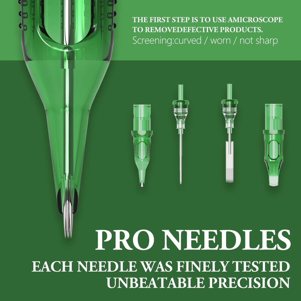 XNET Trex Tattoo Cartridge Needles 20pcs 1RL 3RL 1RM 5RM Disposable Sterilized Safety Tattoo Needle for Cartridge Machines Grips