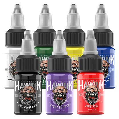 Kit d'encre de tatouage professionnelle stérile | Colorado Hawink 15 ML