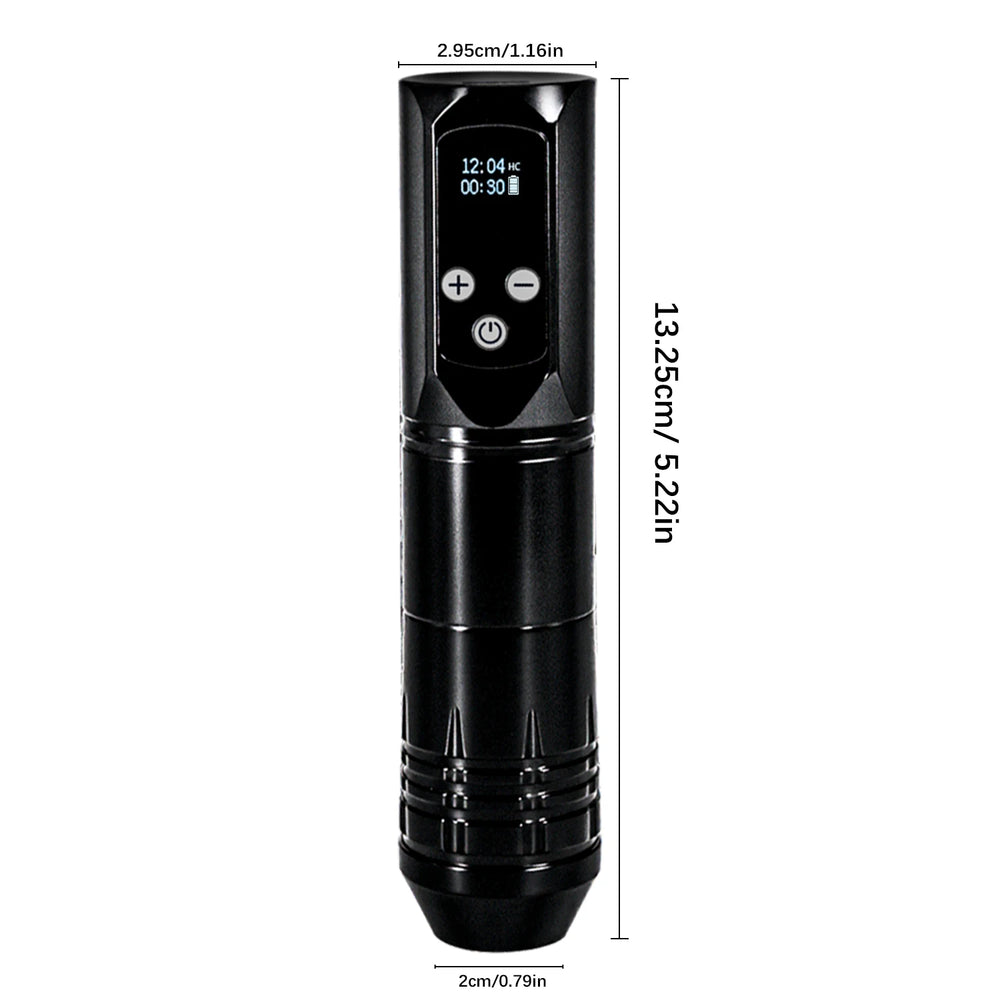 KVM Wireless Tattoo Machine Stroke 4mm Tattoo Pen 4 Gears 2000mah 3-12v Plum Blossom Pan Structure for Tattoo Supplies