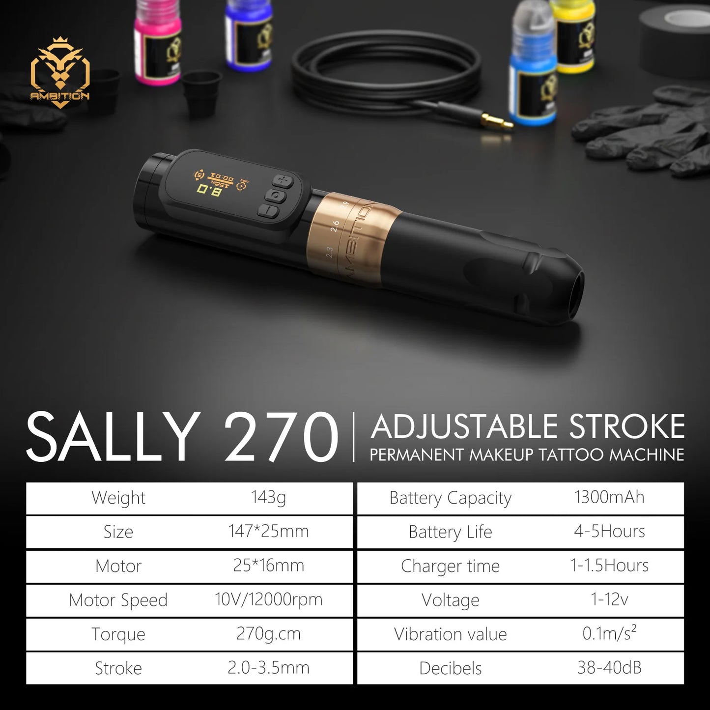 Kit de Tatouage Professionnel | Ambition Sally 270