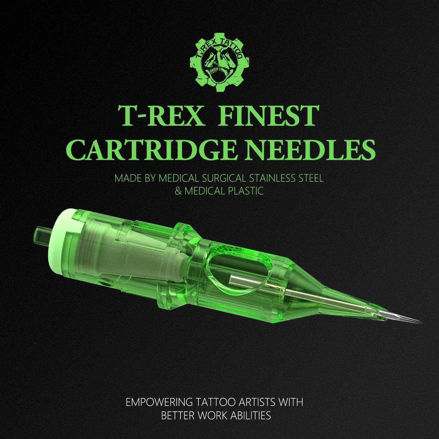 T-Rex 20pcs box tattoo needle RL disposable tattoo needle 0.35mm tattoo rotary pen round lining tattoo needle safe and sterile