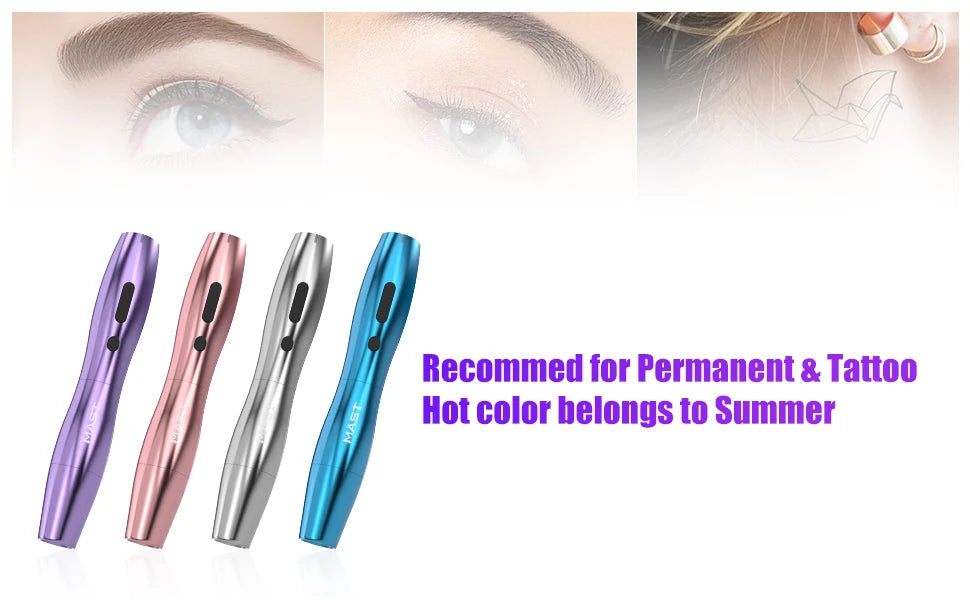 Mast P20 PMU Tattoo Machine Pen 2.5mm Stroke Wireless Battery 122g Lightweight Design Micropigmentation Permanent Makeup Machine