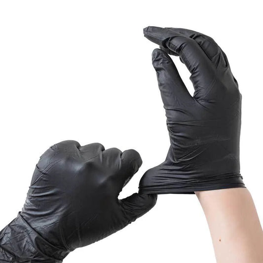 Gants jetables en nitrile noir | 20/50/100Pcs