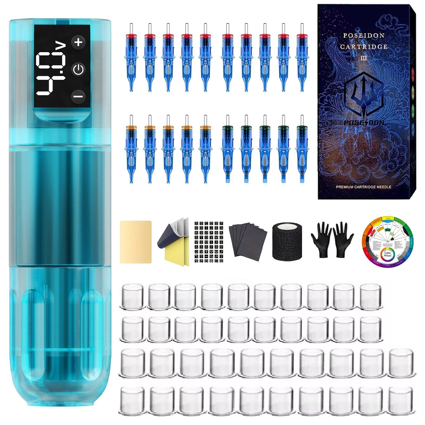 Kit de Tatouage Professionnel | Poseidon HM125-2