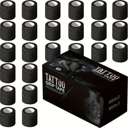 Bandage de Protection Grip Cohésif Auto-Adhérent Jetable Noir