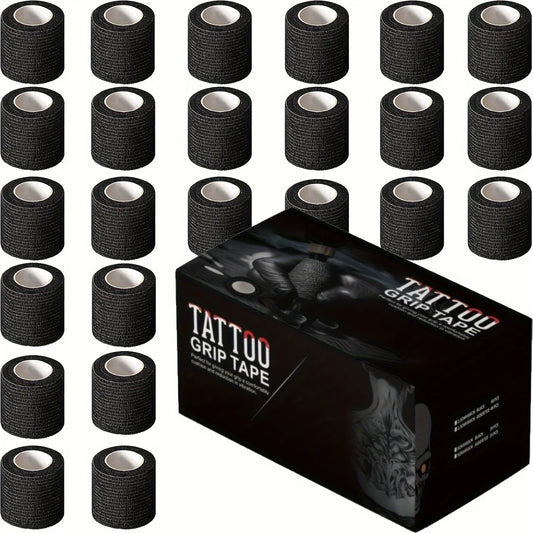 Bandage de Protection Grip Cohésif Auto-Adhérent Jetable Noir
