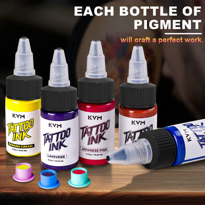 Box d'encre de tatouage professionnelle stérile | KVM 15 ML