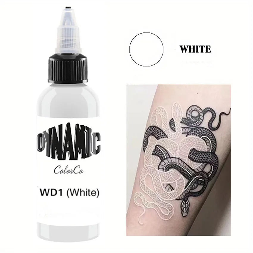 White Tattoo Pigments Ink(30ML/60ML/12OML) - Body Color Drawing White Tattoo Ink Professional Tattoo Paint for Artists