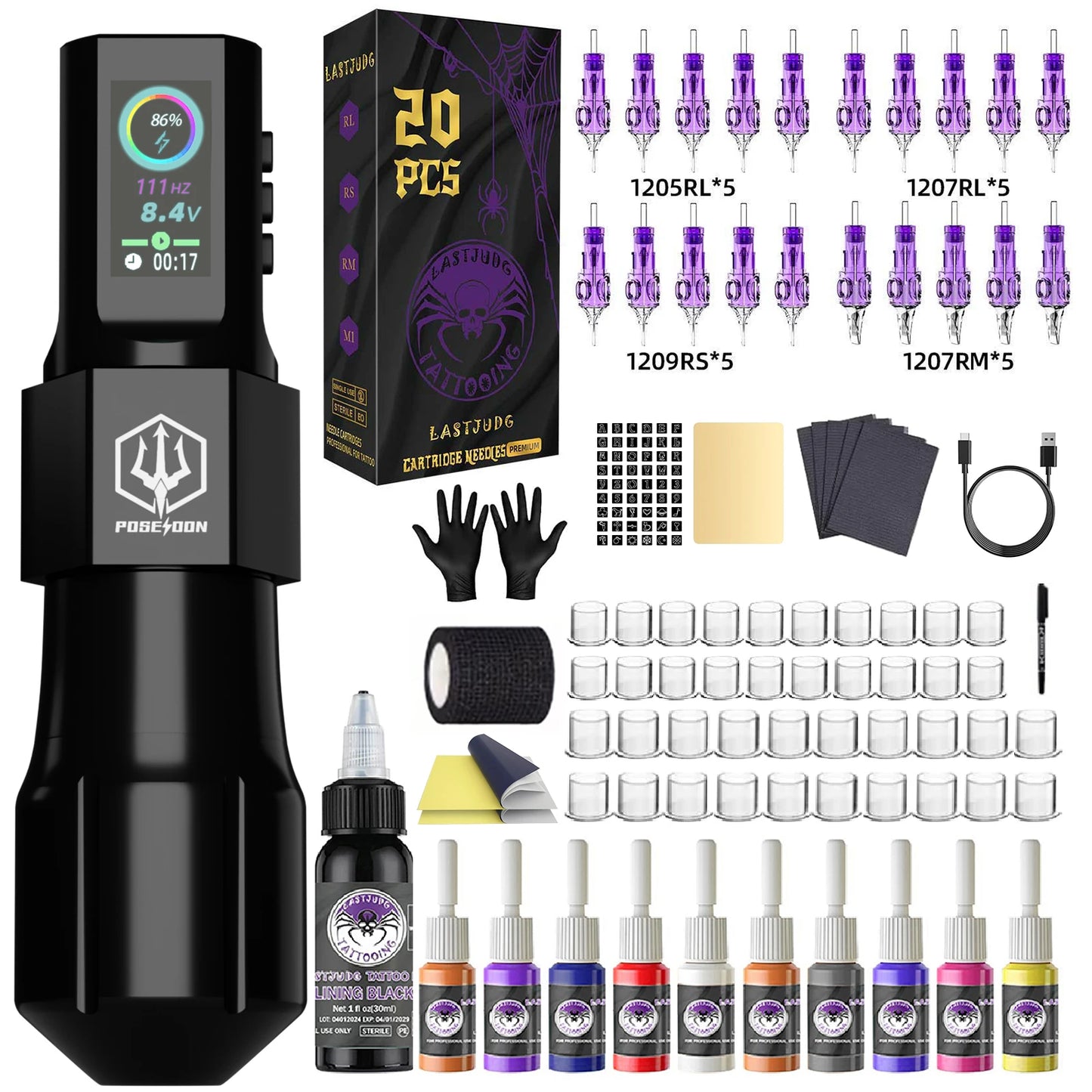 Kit de Tatouage Professionnel | Poseidon HM127 X LastJudg