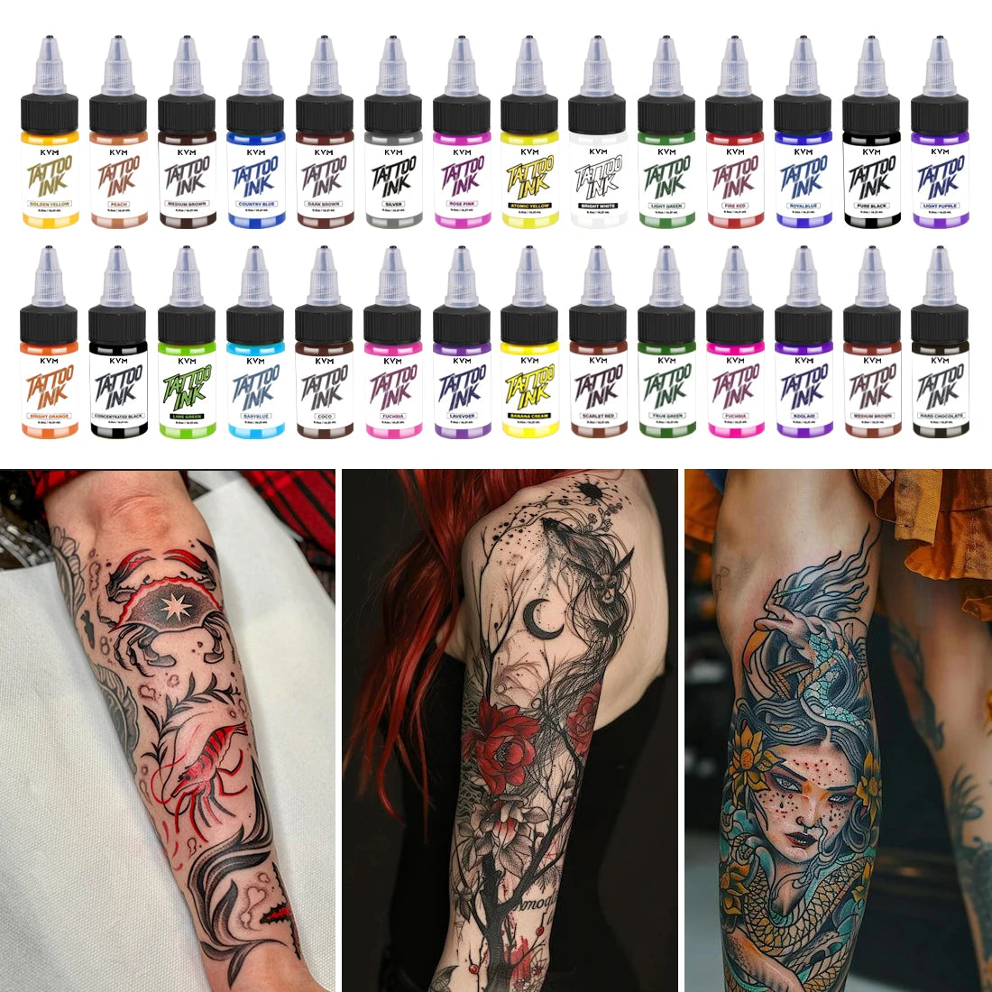Box d'encre de tatouage professionnelle stérile | KVM 15 ML